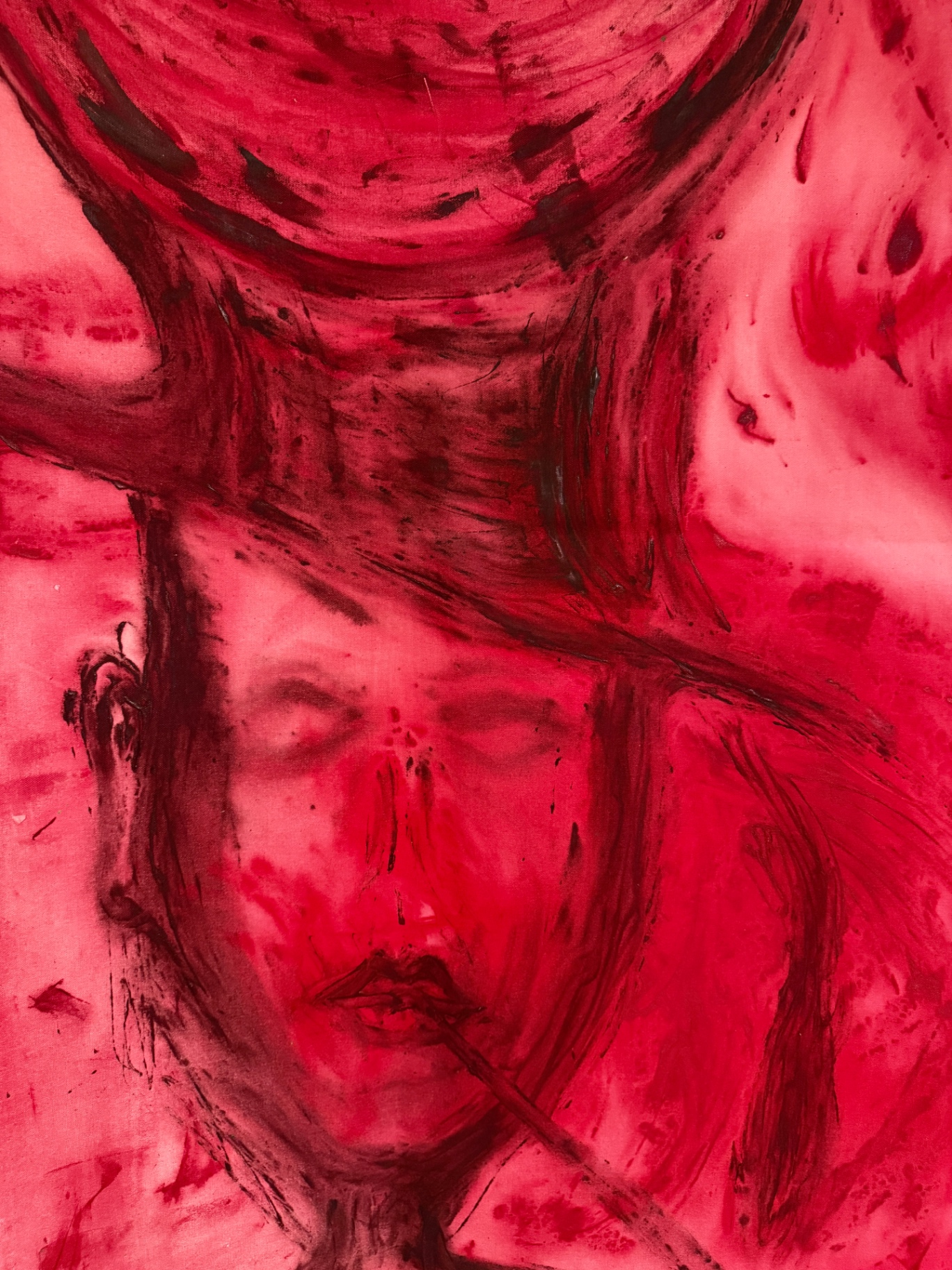 A Magician Carries Blood Moon Above His Head — detail 1