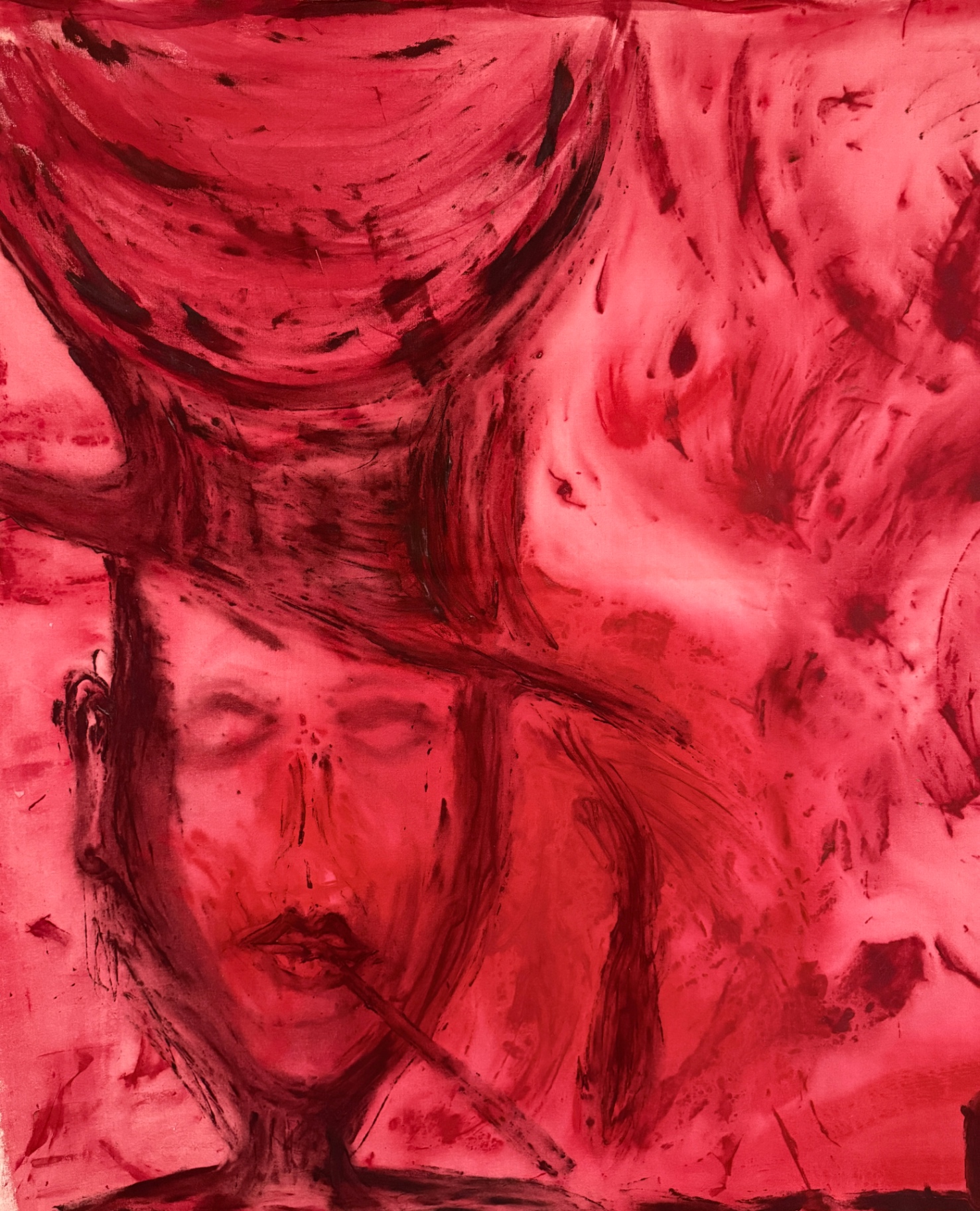 A Magician Carries Blood Moon Above His Head — detail 3