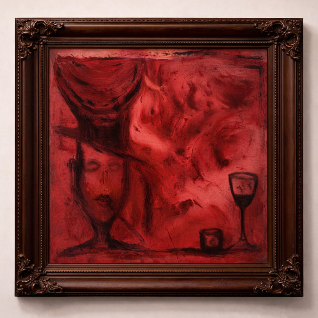 A Magician Carries Blood Moon Above His Head